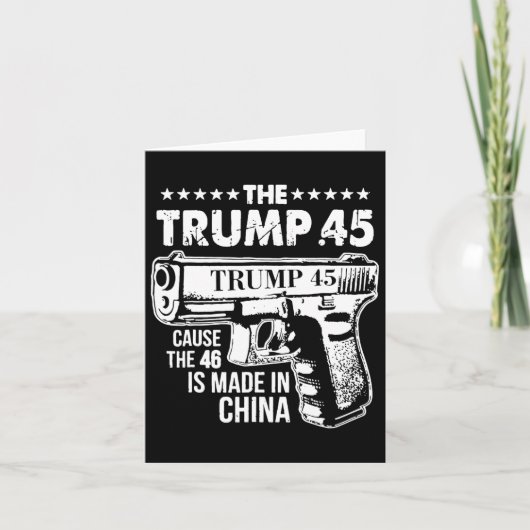 トランプ45原因46は中国 カード (正面)