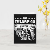 トランプ45原因46は中国 カード (黄色い花)