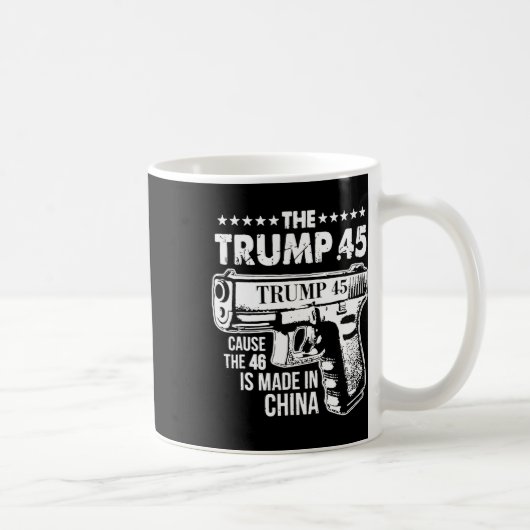 トランプ45原因46は中国 コーヒーマグカップ (右)