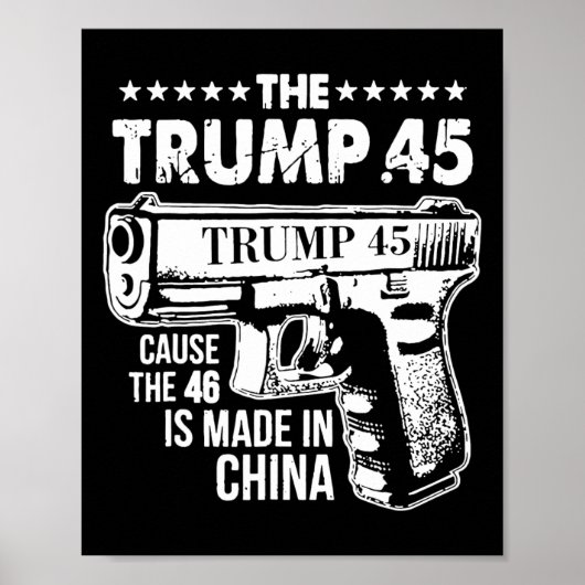 トランプ45原因46は中国 ポスター (正面)