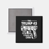 トランプ45原因46は中国 マグネット (正面/裏面)