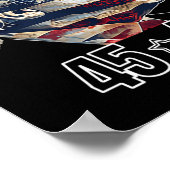 トランプ45大統領の人47人当選者 ポスター (角)