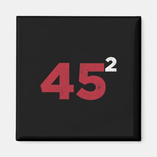 トランプ45平方2項2020再選挙ギフト マグネット (正面)