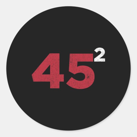 トランプ45平方2項2020再選挙ギフト ラウンドシール (正面)