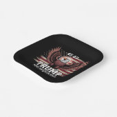 トランプ45日47日大統領国旗2025イーグルアメリカ ペーパープレート (傾斜あり)