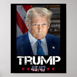 トランプ4547就任式の公式ポートレート ポスター
