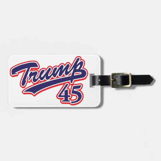 トランプ45! ラゲッジタグ (正面横)