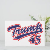 トランプ45! 便箋 (スタンド正面)