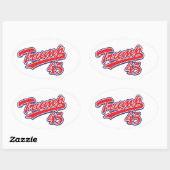 トランプ45! 楕円形シール (シート)