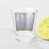 トランプ45 47おもしろいダンス踊りUSA社長 ショットグラス (裏面)