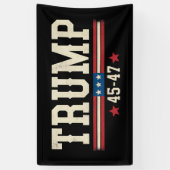 トランプ45 47アメリカ合衆国国旗のレトロヴィンテージ 横断幕 (縦)