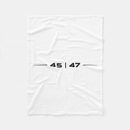 トランプ45 47トランプレトロ未来的デザイン フリースブランケット (正面)