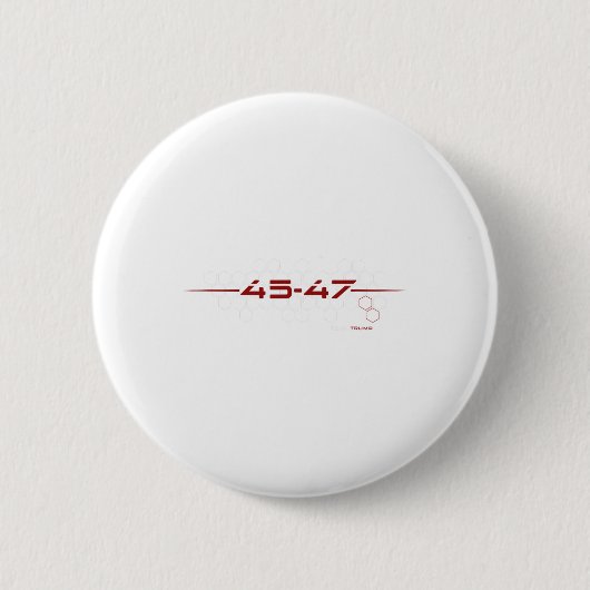 トランプ45 47レトロ未来的デザイン 缶バッジ (正面)