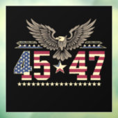 トランプ45 47ヴィンテージアメリカ合衆国イーグル国旗 ウィンドウサイン (シート3)