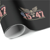 トランプ45 47ヴィンテージアメリカ合衆国イーグル国旗 ラッピングペーパー (ロールコーナー)