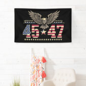 トランプ45 47ヴィンテージアメリカ合衆国イーグル国旗 横断幕 (インサイチュ)