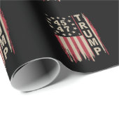 トランプ45 47ヴィンテージレトロアメリカ合衆国国旗 ラッピングペーパー (ロールコーナー)