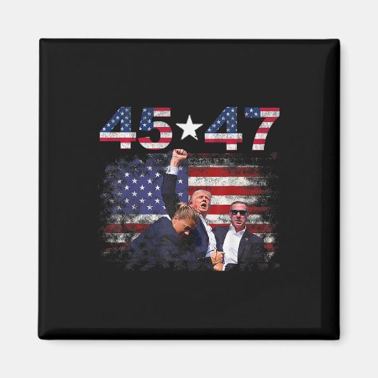 トランプ45 47戦闘開始の日202 マグネット (正面)