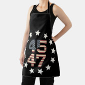 トランプ45 47星ヴィンテージアメリカ国旗 エプロン (インサイチュ)