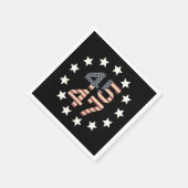 トランプ45 47星ヴィンテージアメリカ国旗 スタンダードカクテルナプキン (角)