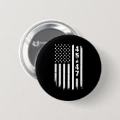 トランプ45 47米国国旗 缶バッジ (正面&裏面)