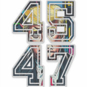 トランプ45 47 | アーポップ・アートのト | 米国大統領 シール (正面)