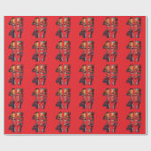 トランプ45 47 | アーポップ・アートのト | 米国大統領 ラッピングペーパー (フラット)