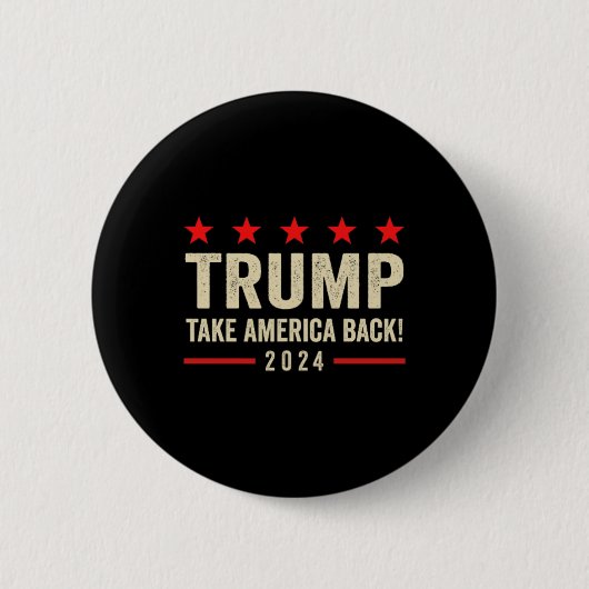 トランプ45 47 (背面)アメリカを取り戻す米国トランプ 缶バッジ (正面)