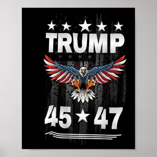 トランプ45 47 (背面) ポスター (正面)