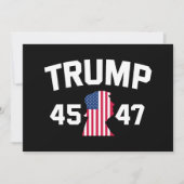 トランプ45 47 2024大統領 招待状 (正面)