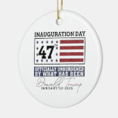 トランプ47によって正式に負担を負わない セラミックオーナメント (左)
