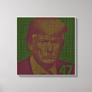 トランプ47ブロック879613 Canvas Art - 祝 47 キャンバスプリント