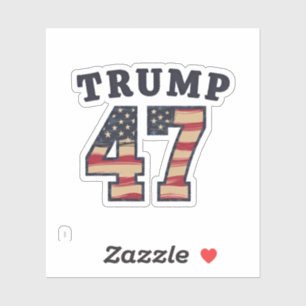 トランプ47マ誇りを持ったガアメリカの就任記念日 シール