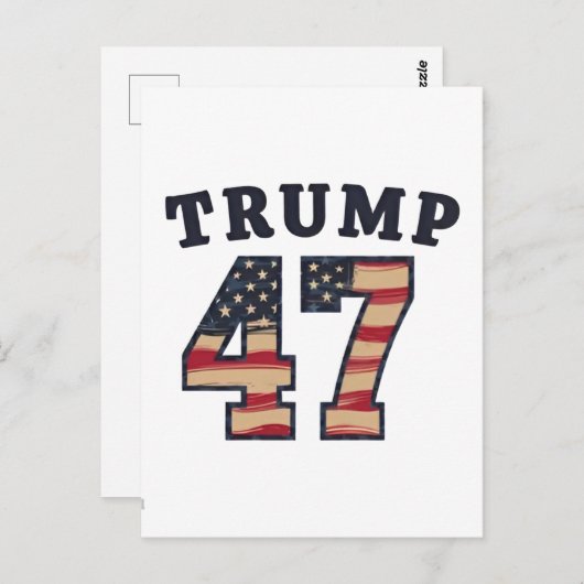 トランプ47マ誇りを持ったガアメリカの就任記念日 ポストカード (正面/裏面)