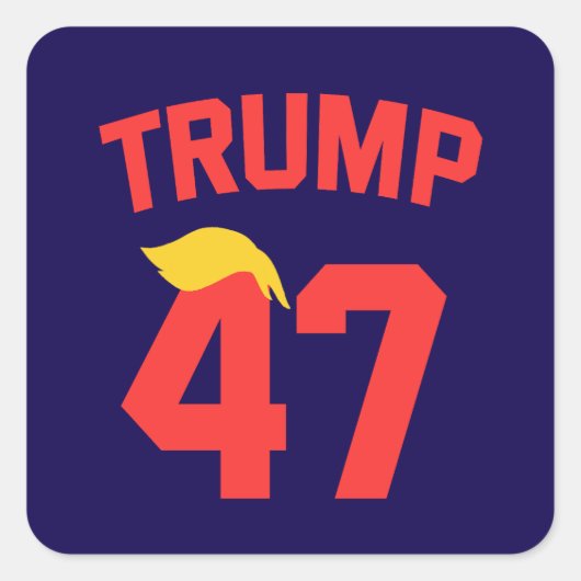 トランプ47大統領 スクエアシール (正面)