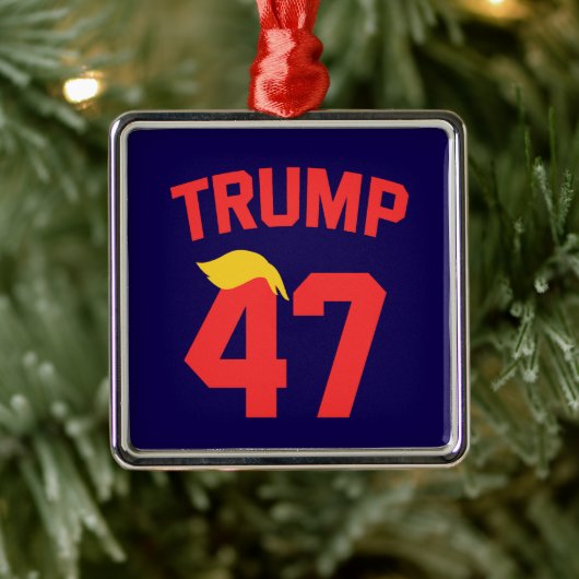 トランプ47大統領 メタルオーナメント (ツリー)
