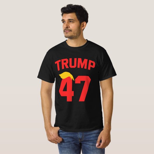 トランプ47大統領 Tシャツ (正面フル)