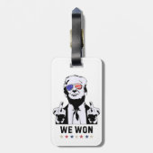 トランプ47我々は就任式に勝った47米国大統領2024 ラゲッジタグ (裏面縦)