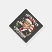 トランプ47日に正式に負われていない スタンダードカクテルナプキン (角)