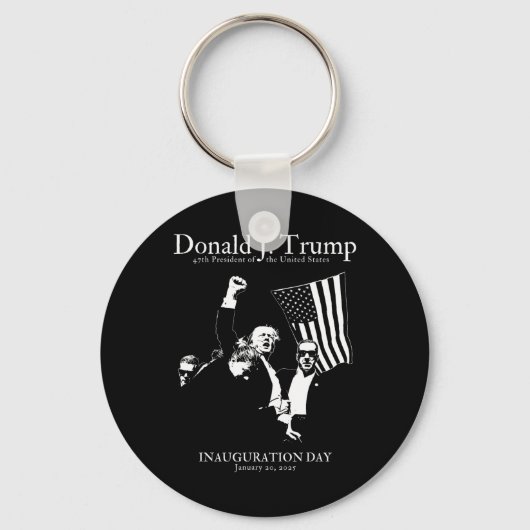 トランプ47日大統領の就任式Us Mega J キーホルダー (正面)