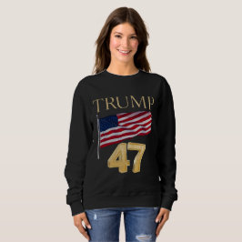 トランプ47米州旗Sweatshirt 2024選挙 スウェットシャツ