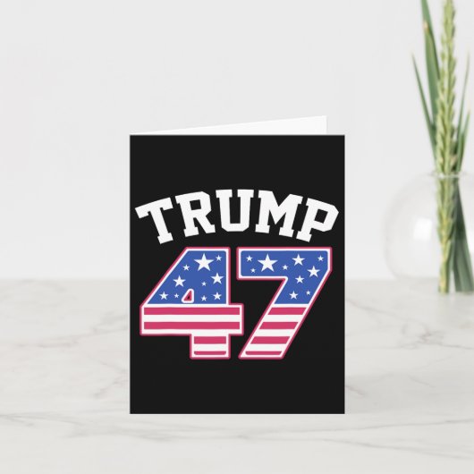 トランプ47米選国大統領就任式 カード (正面)