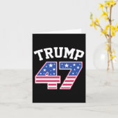 トランプ47米選国大統領就任式 カード (黄色い花)