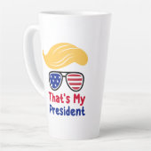 トランプ47 - それが私の大統領だ カフェラテマグ (左アングル)
