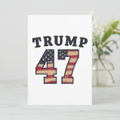 トランプ47 プラウド マガ アメリカ大統領就任日 招待状 (スタンド正面)