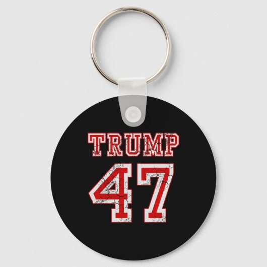 トランプ47 2024年選挙共和党の保守的な男性 キーホルダー (正面)