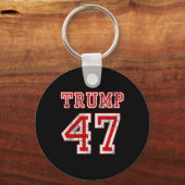 トランプ47 2024年選挙共和党の保守的な男性 キーホルダー (正面)