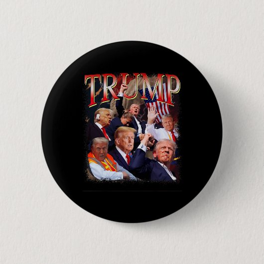 トランプ4eva 4th Of 7月Forever Love President We T 缶バッジ (正面)