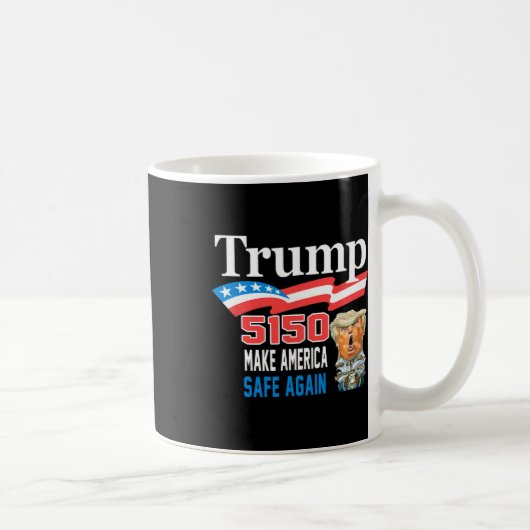 トランプ5150再びアメリカを正気におもしろいする コーヒーマグカップ (右)