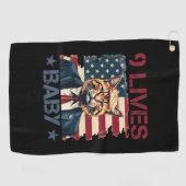 トランプ9ライフベビー ゴルフタオル (横)